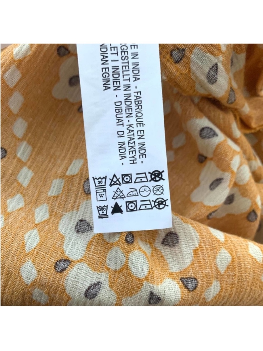 Zara Orange Floral Print Midi Dress - Casual Women's Dress - Picture 10 of 11